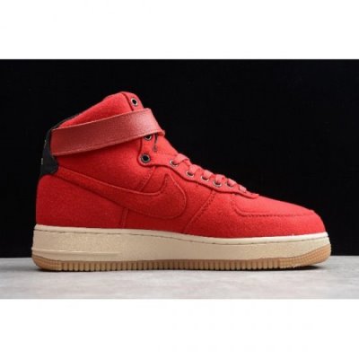 Nike Air Force 1 High Premium Id Kırmızı Kaykay Ayakkabı Türkiye - 59PHCRTB